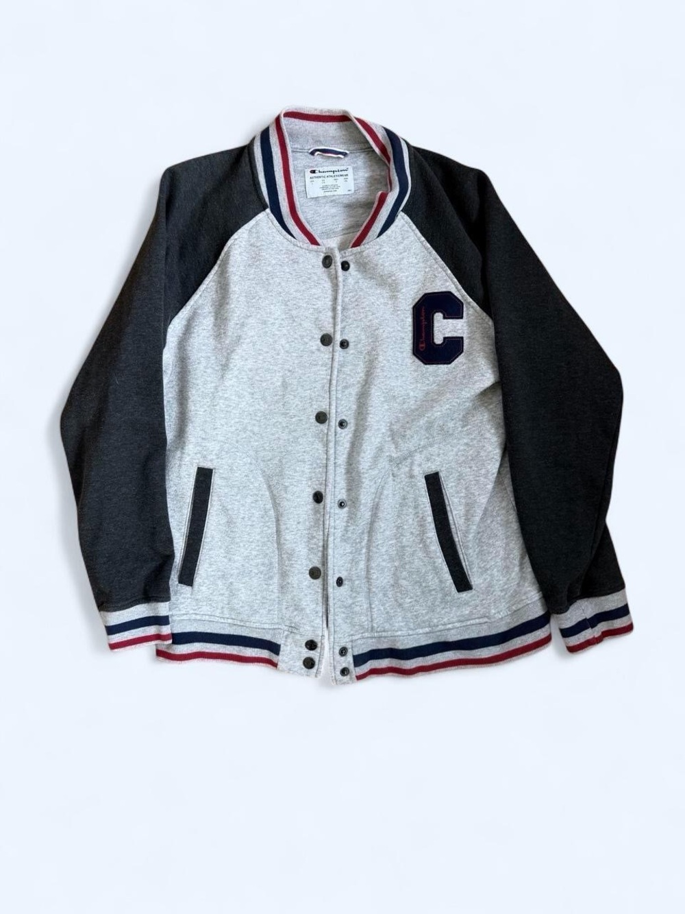 Champion Authentic Athleticwear Varsity Bomber Jacket size L